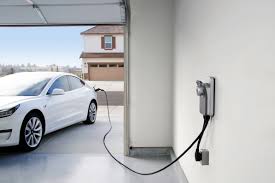 tesla wall charger garage 